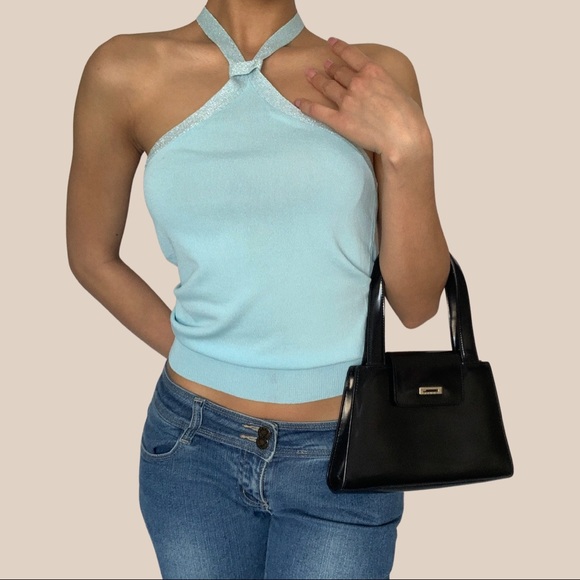 🖤🤍 Vintage Guess Leather Black Mini Purse 🤍🖤 - Picture 2 of 4